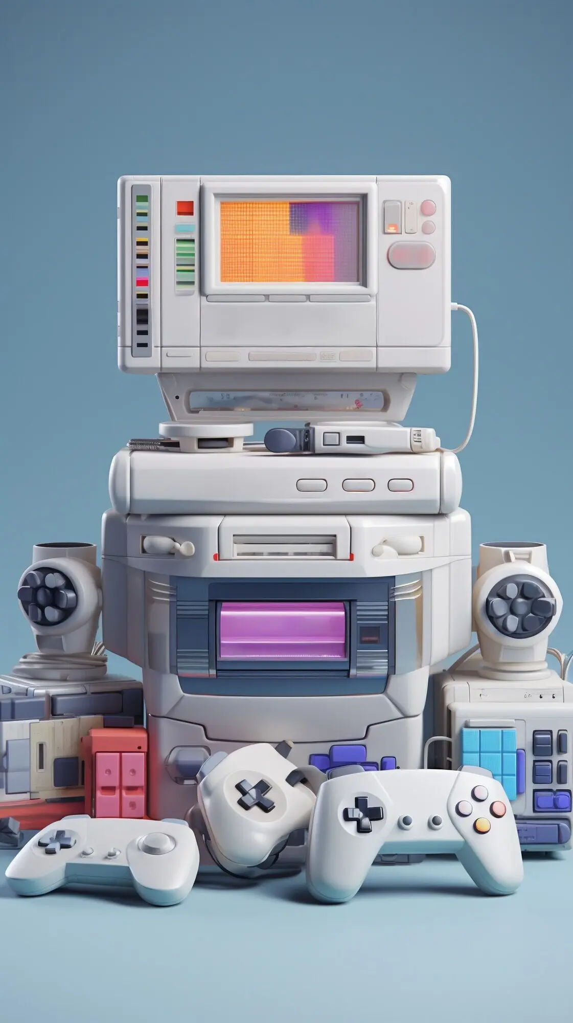 Вид на 3D-игровое устройство